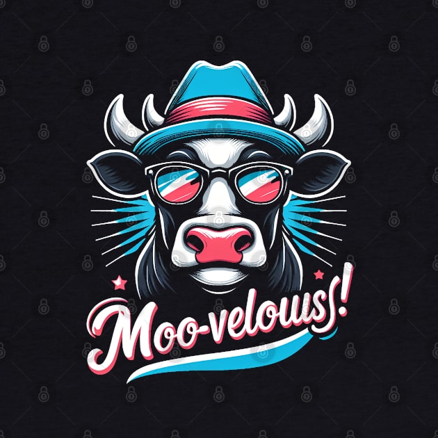 Moo-- Vellous! Funny Cow lover by T-shirt US